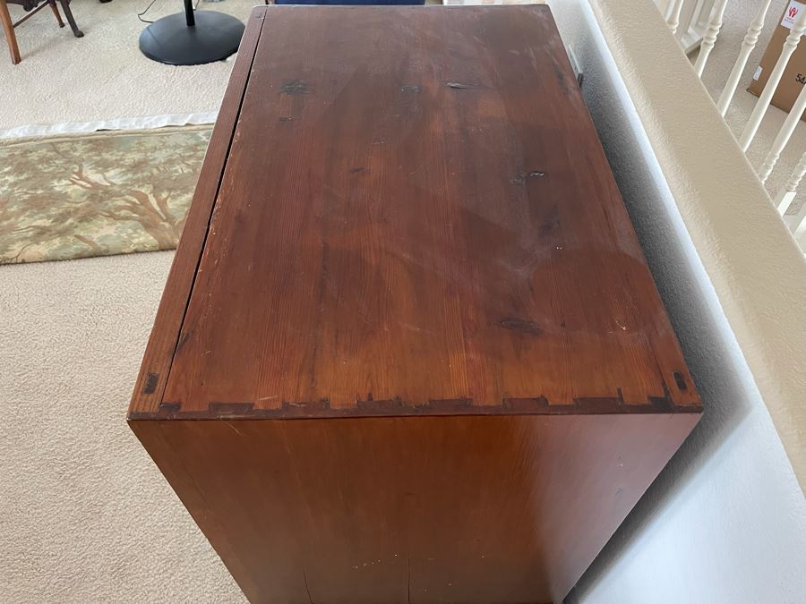 Antique Chinese Carved Wooden Wedding Cabinet 35W X 22D X 37H [Photo 22]