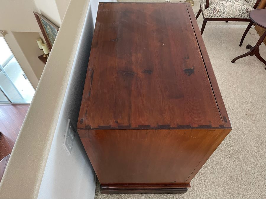 Antique Chinese Carved Wooden Wedding Cabinet 35W X 22D X 37H [Photo 21]