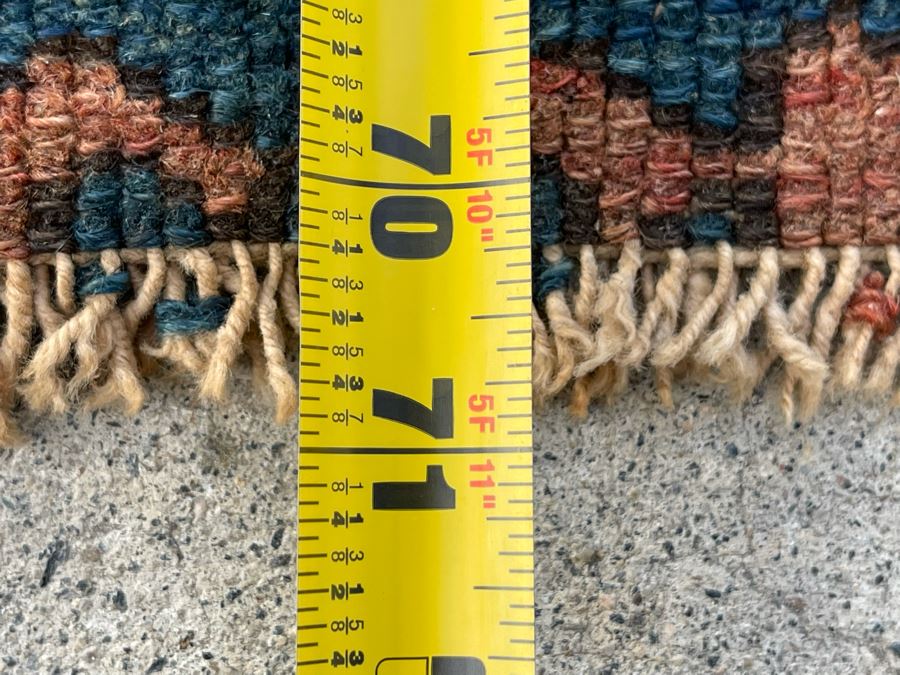 Antique Hand Knotted Wool Persian Kilim Area Rug 46 X 71 [Photo 12]