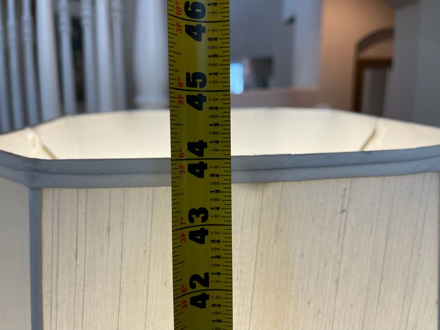 Large Chinese Sitting Buddha Lamp (Plaster Or Resin Material) 44H [Photo 9]