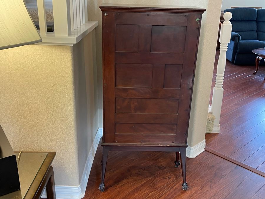 Mahogany Etagere Bookshelf Display Cabinet Heavy 24W X 11D X 49H [Photo 12]