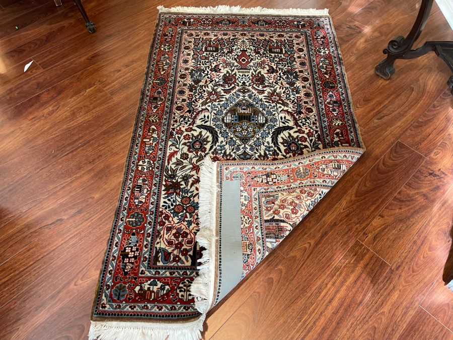 Finely Hand Knotted Wool Persian Area Rug 37W X 63L [Photo 11]