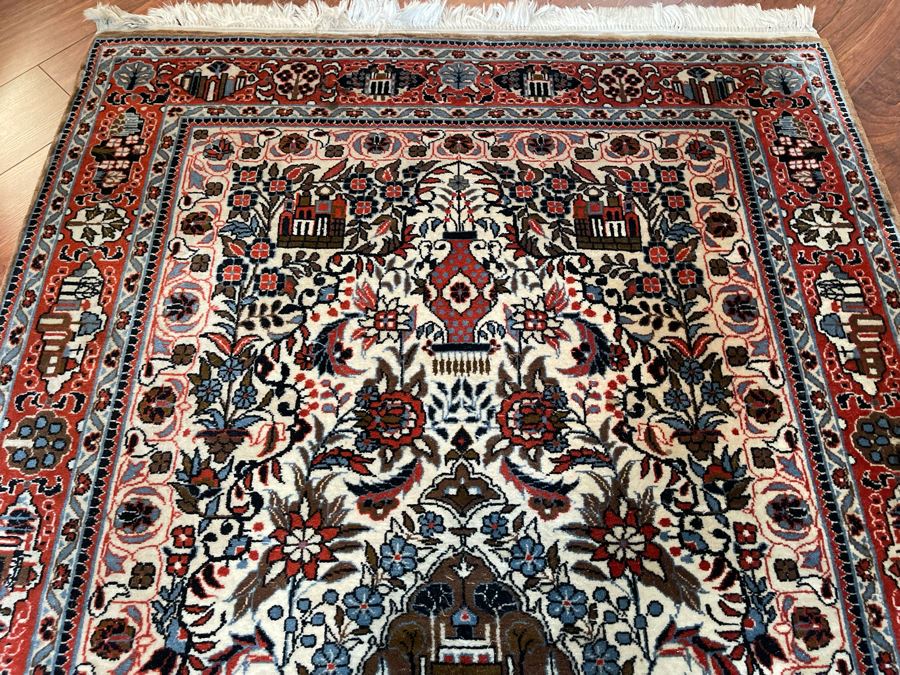 Finely Hand Knotted Wool Persian Area Rug 37W X 63L [Photo 8]