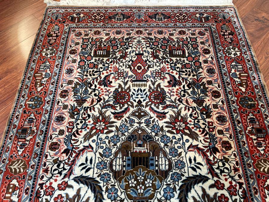 Finely Hand Knotted Wool Persian Area Rug 37W X 63L [Photo 9]