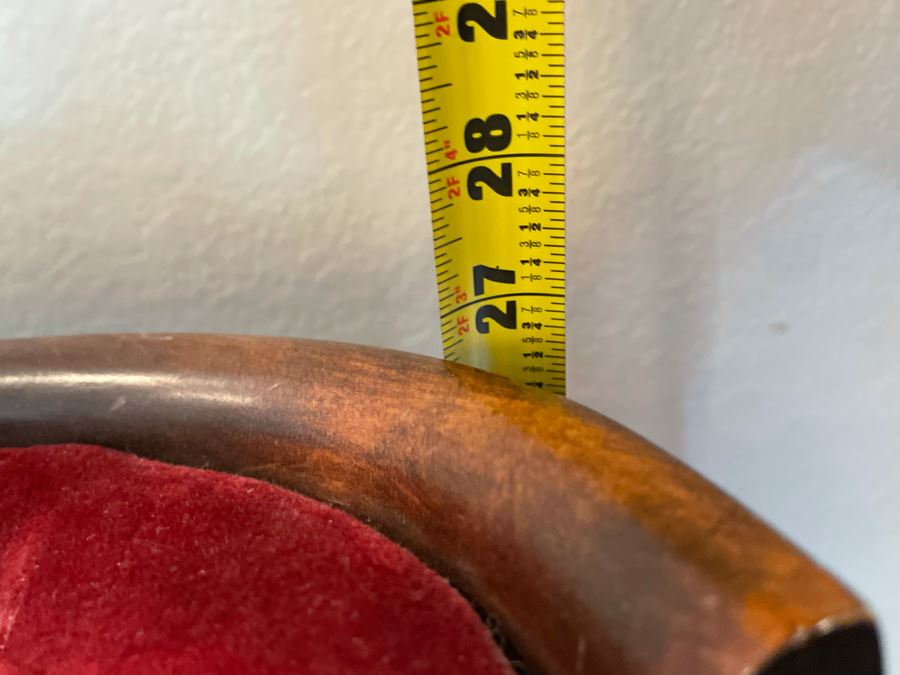 Pair Of Mid-Century Wooden Upholstered Chairs 28W X 29D X 27H [Photo 9]