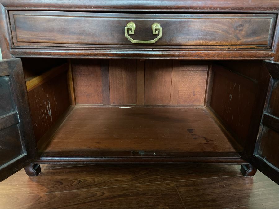 Chinese Rosewood Cabinet Nightstand From Hong Kong 30W X 20D X 23H [Photo 7]