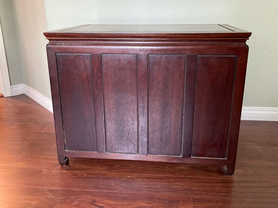 Chinese Rosewood Cabinet Nightstand From Hong Kong 30W X 20D X 23H [Photo 10]