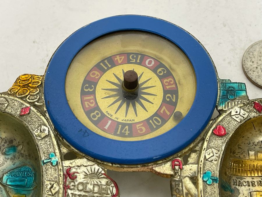 Vintage Las Vegas Tourist Working Roulette Wheel Tray [Photo 5]