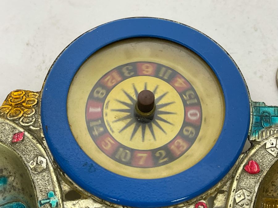 Vintage Las Vegas Tourist Working Roulette Wheel Tray [Photo 6]