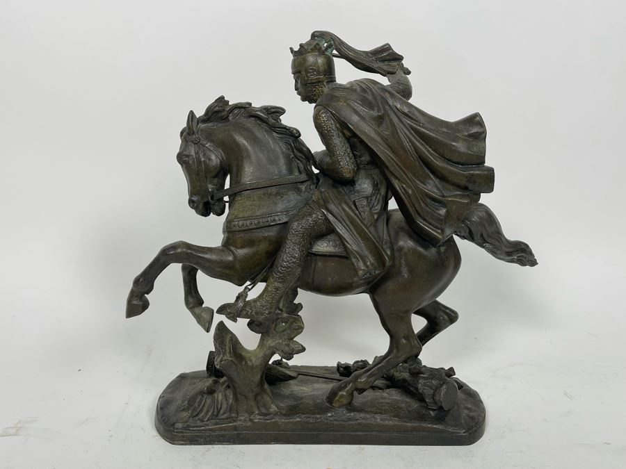 King Richard I Metal Sculpture 11W X 4.5D X 10.5 [Photo 14]