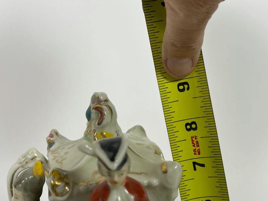 Vintage Horse And Carriage Porcelain And Brass Table Lamp 10W X 7D X 9H [Photo 18]