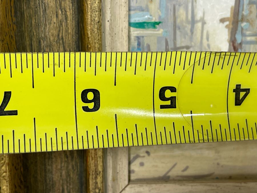 Pair Of Original Parisian Scene Painting 5.5 X 5.5 Framed 10.5 X 10.5 [Photo 9]