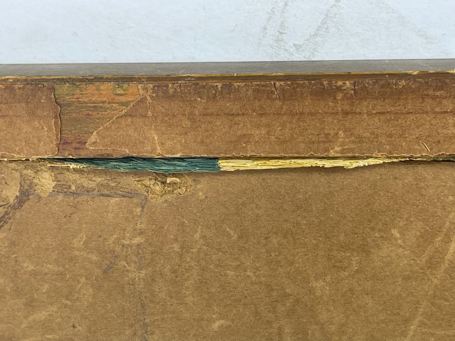 Original Antique Embroidery Artwork Framed 10.5 X 13 [Photo 22]