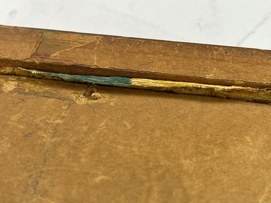 Original Antique Embroidery Artwork Framed 10.5 X 13 [Photo 23]