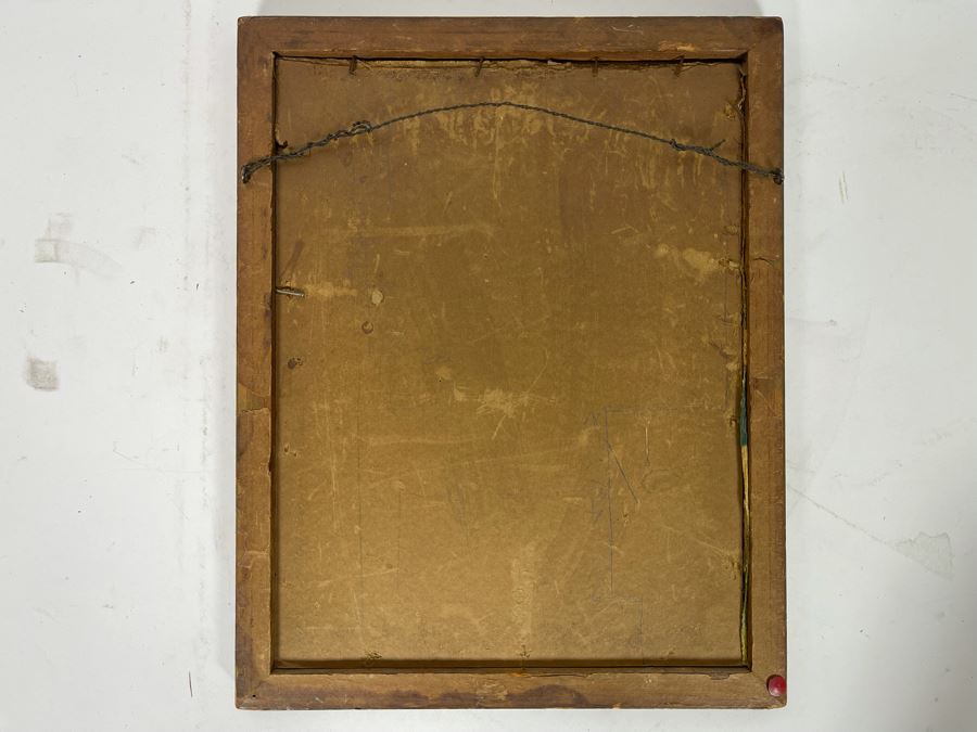 Original Antique Embroidery Artwork Framed 10.5 X 13 [Photo 21]