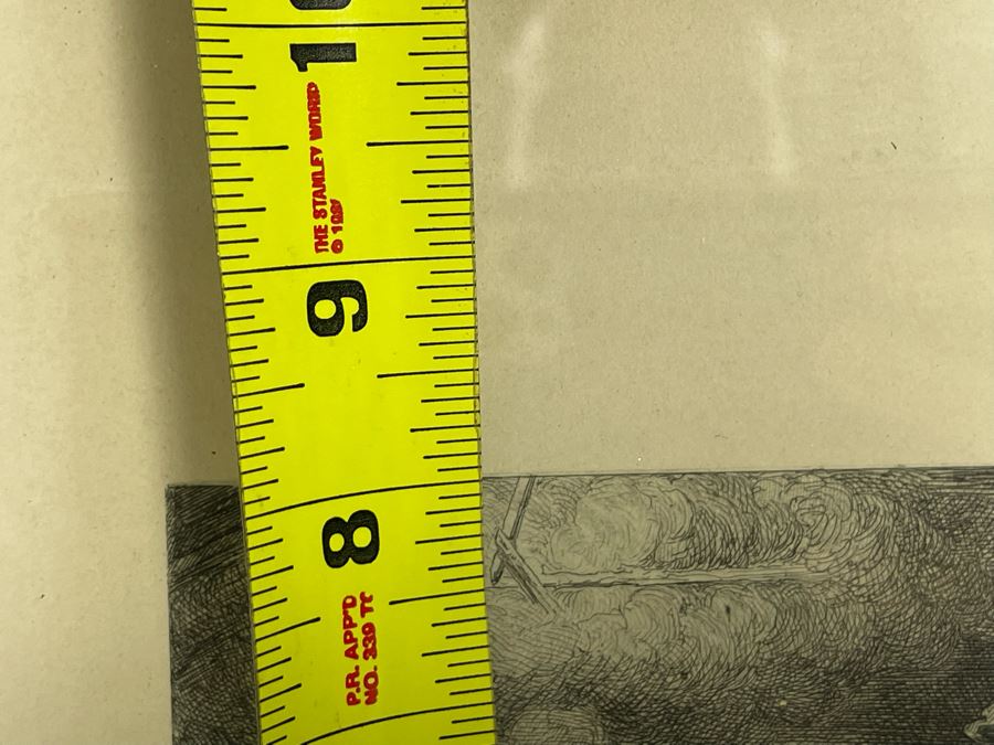 Antique Norwegian Engraving Afskeden The Farewell Raderet Af L. H. Fischer Painted By A. Tidemand By Mittet & Co., Oslo 7 X 9 Framed 10.5 X 13 [Photo 10]