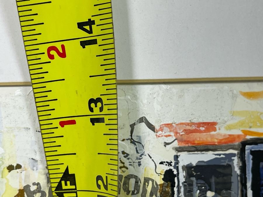 Original Singed Parisian Painting On Paper 10.5 X 13.5 [Photo 11]