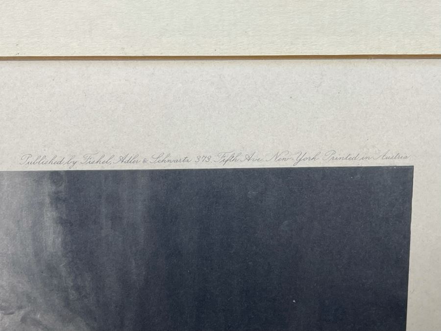 Antique Engraving By F. Vinea Firenze Titled 'Un Reve D' Amour' 'A Dream Of Love' 1896 Fishel Adler & Schwartz NY Printed In Austria Francesco Vinea (Italian, 1845-1902) Facsimile Signed Lower Right / Appears To Be Pencil Signed By F. Vinea In Lower Left [Photo 28]