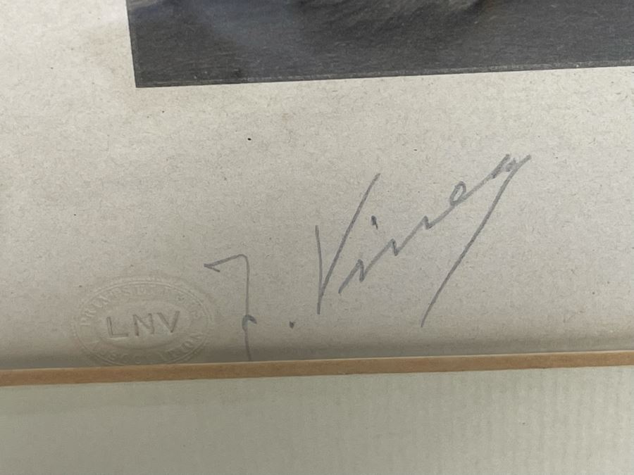 Antique Engraving By F. Vinea Firenze Titled 'Un Reve D' Amour' 'A Dream Of Love' 1896 Fishel Adler & Schwartz NY Printed In Austria Francesco Vinea (Italian, 1845-1902) Facsimile Signed Lower Right / Appears To Be Pencil Signed By F. Vinea In Lower Left [Photo 25]