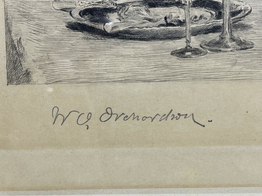 Frederic Auguste Laguillermie (French, 1841-1934) After William Q. Orchardson (British, 1832-1910) Historical Print 28 X 19 Framed 41 X 30 - Appears To Be Pencil Signed Lower Left And Lower Right [Photo 17]