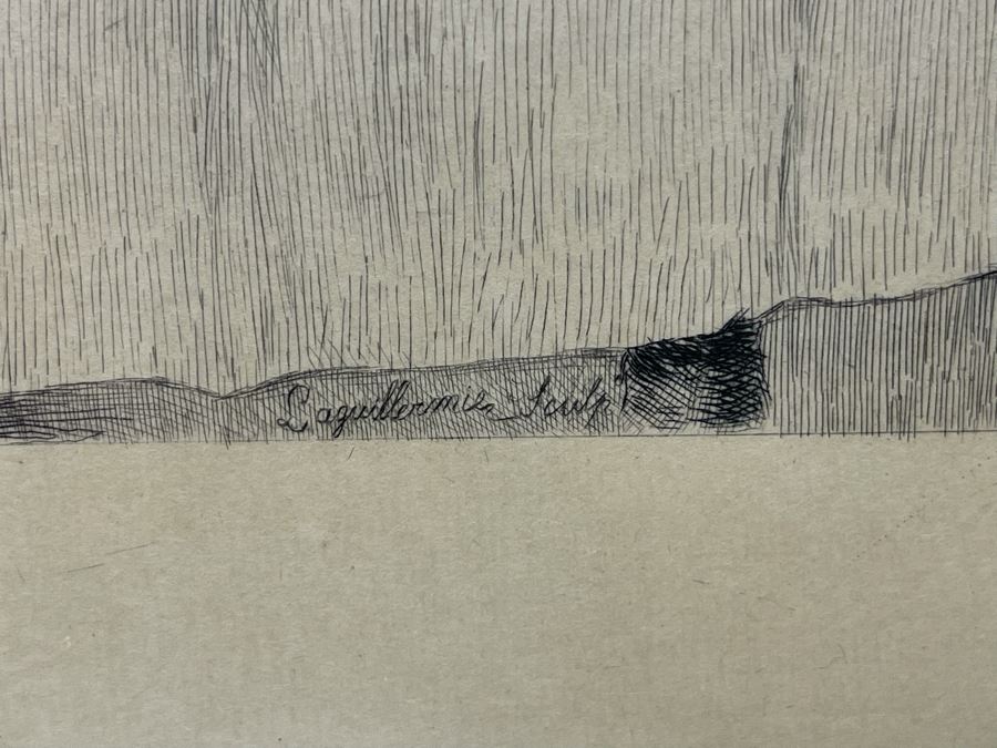 Frederic Auguste Laguillermie (French, 1841-1934) After William Q. Orchardson (British, 1832-1910) Historical Print 28 X 19 Framed 41 X 30 - Appears To Be Pencil Signed Lower Left And Lower Right [Photo 22]