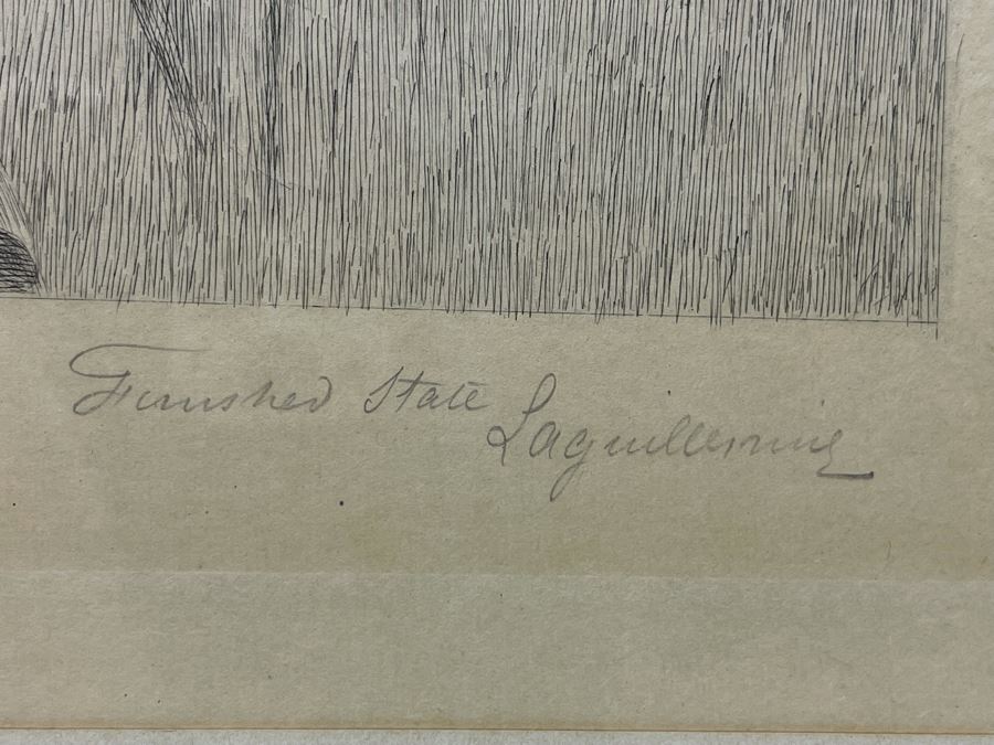 Frederic Auguste Laguillermie (French, 1841-1934) After William Q. Orchardson (British, 1832-1910) Historical Print 28 X 19 Framed 41 X 30 - Appears To Be Pencil Signed Lower Left And Lower Right [Photo 19]