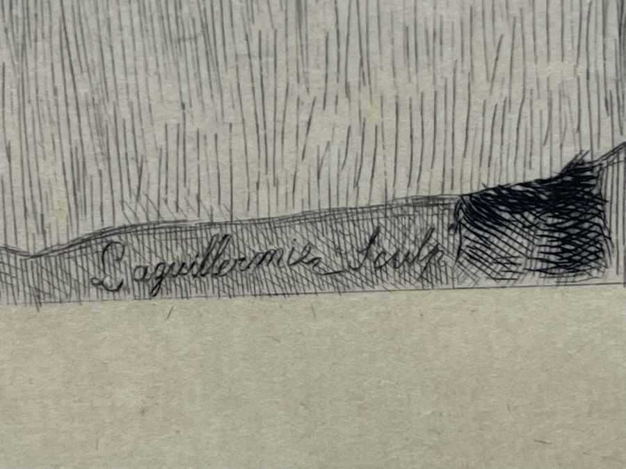 Frederic Auguste Laguillermie (French, 1841-1934) After William Q. Orchardson (British, 1832-1910) Historical Print 28 X 19 Framed 41 X 30 - Appears To Be Pencil Signed Lower Left And Lower Right [Photo 23]