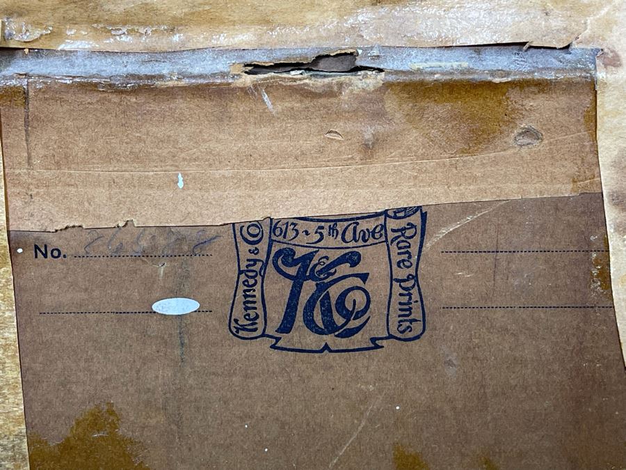 Frederic Auguste Laguillermie (French, 1841-1934) After William Q. Orchardson (British, 1832-1910) Historical Print 28 X 19 Framed 41 X 30 - Appears To Be Pencil Signed Lower Left And Lower Right [Photo 30]