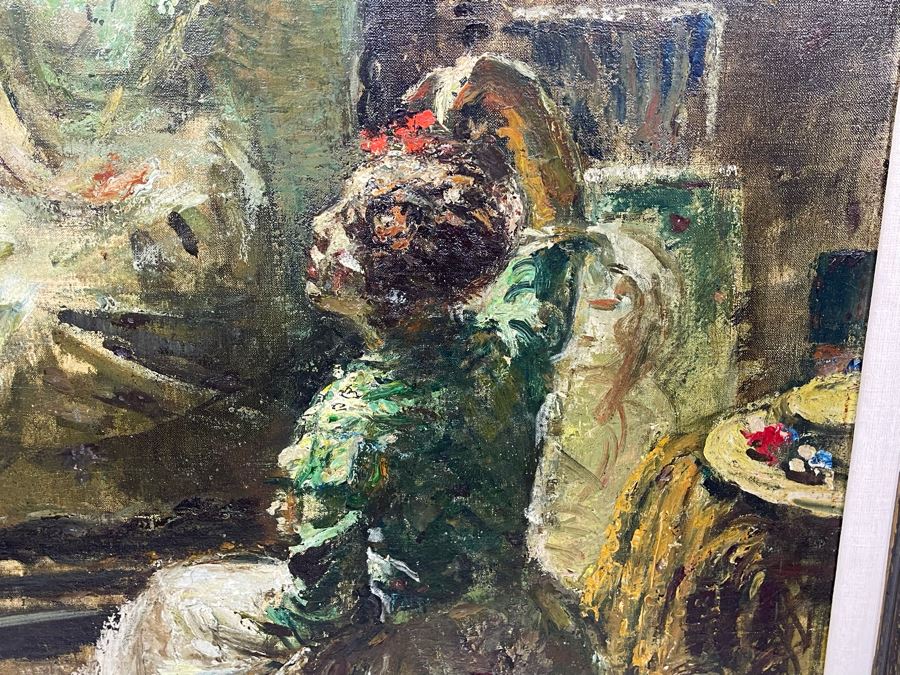 Louis Mark (1867-1942) Original Impressionist Painting On Canvas Signed Lower Right 22 X 31 Framed 26 X 35, Hungarian Painter Aka Lajos Mark [Photo 6]