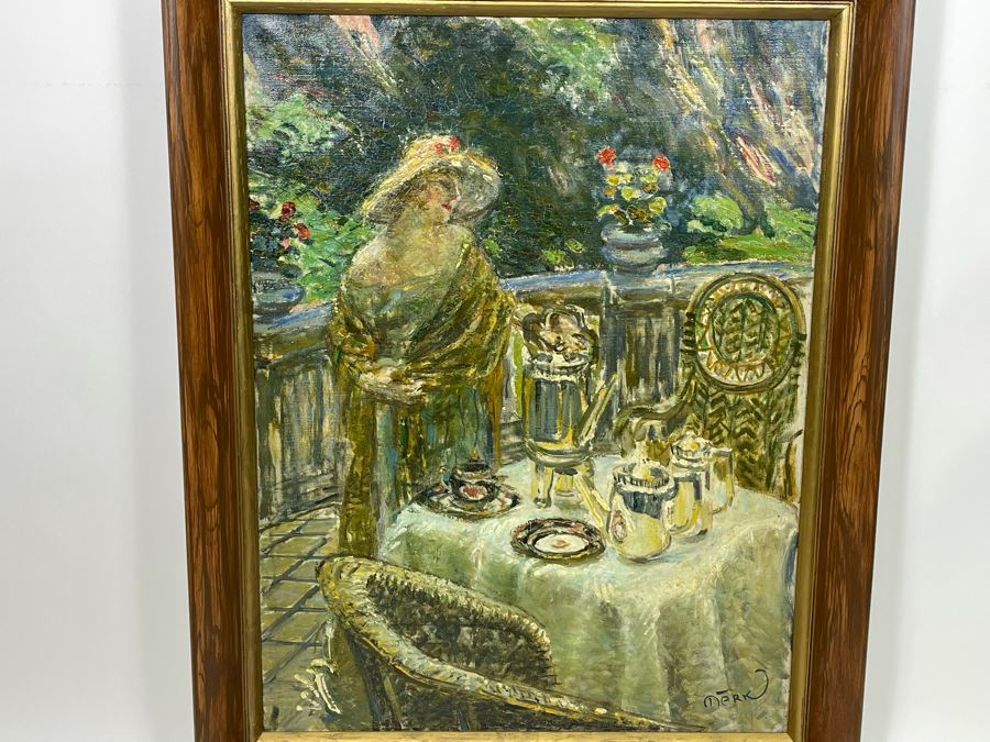Louis Mark (1867-1942) Original Impressionist Painting On Canvas Signed Lower Right 24 X 32 Framed 28 X 36, Hungarian Painter Aka Lajos Mark [Photo 4]