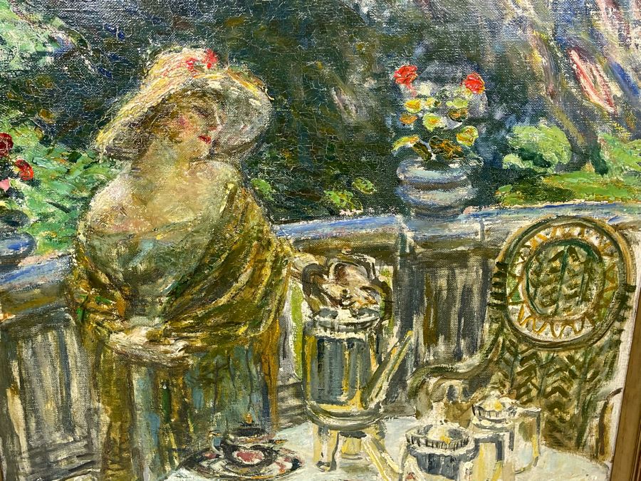 Louis Mark (1867-1942) Original Impressionist Painting On Canvas Signed Lower Right 24 X 32 Framed 28 X 36, Hungarian Painter Aka Lajos Mark [Photo 7]