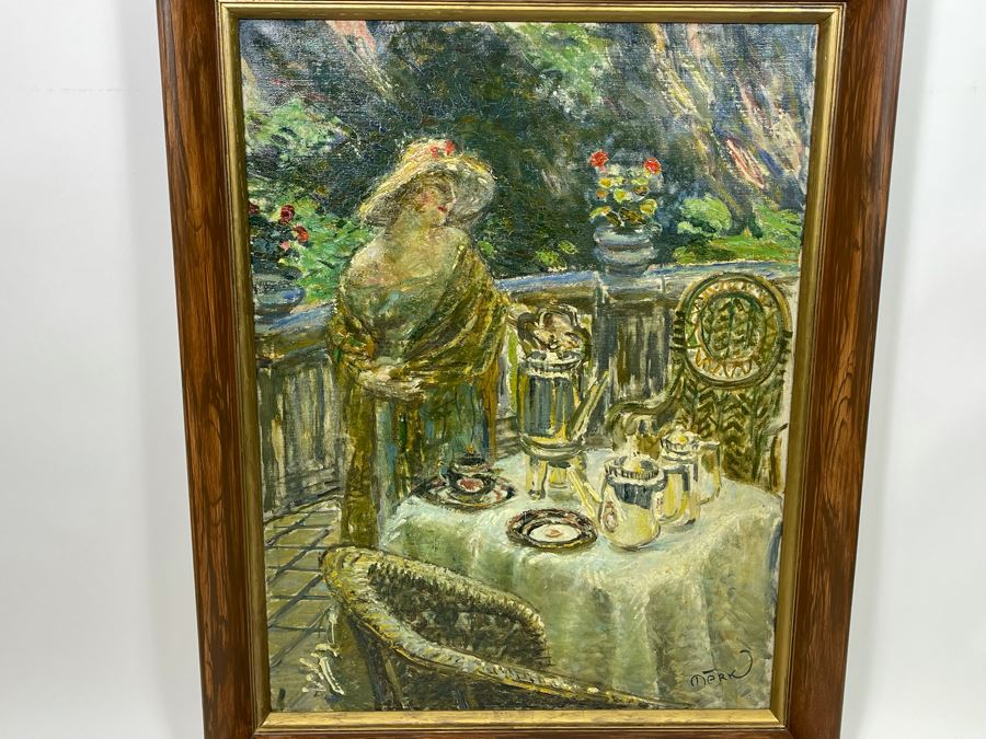 Louis Mark (1867-1942) Original Impressionist Painting On Canvas Signed Lower Right 24 X 32 Framed 28 X 36, Hungarian Painter Aka Lajos Mark [Photo 6]
