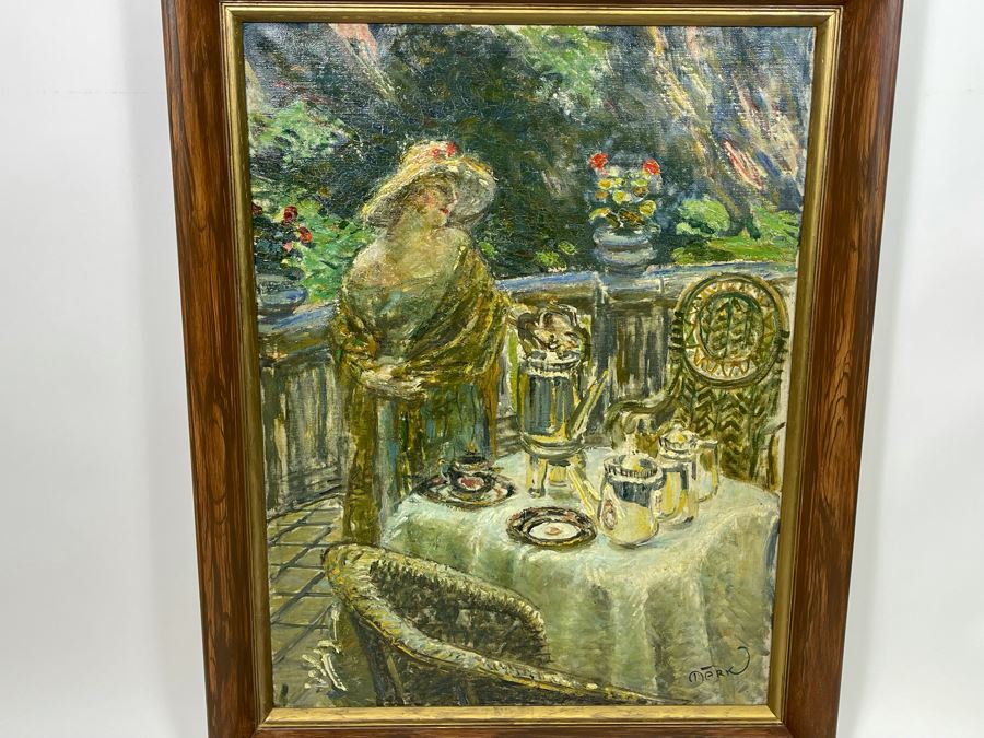 Louis Mark (1867-1942) Original Impressionist Painting On Canvas Signed Lower Right 24 X 32 Framed 28 X 36, Hungarian Painter Aka Lajos Mark [Photo 5]