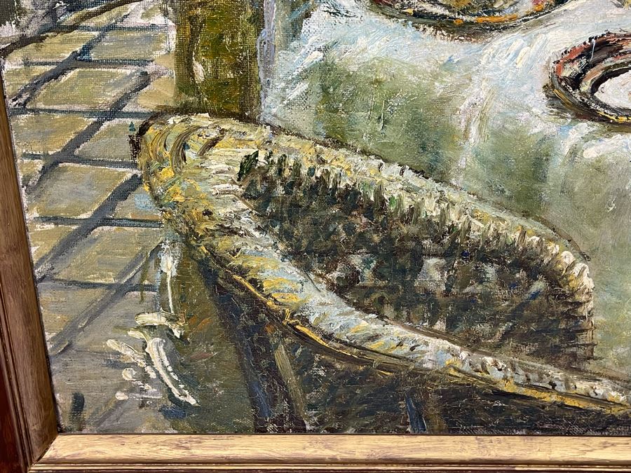 Louis Mark (1867-1942) Original Impressionist Painting On Canvas Signed Lower Right 24 X 32 Framed 28 X 36, Hungarian Painter Aka Lajos Mark [Photo 14]