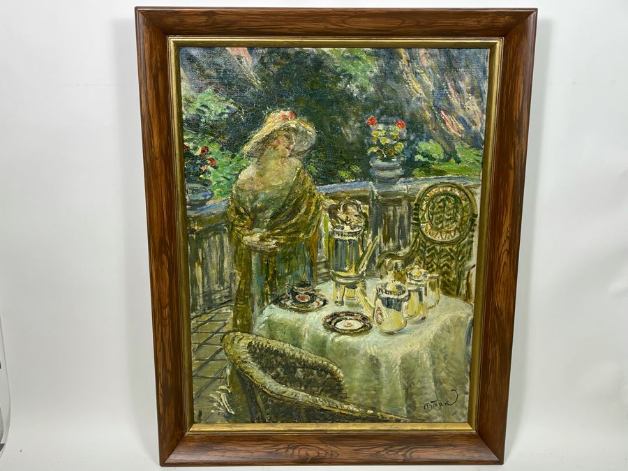 Louis Mark (1867-1942) Original Impressionist Painting On Canvas Signed Lower Right 24 X 32 Framed 28 X 36, Hungarian Painter Aka Lajos Mark [Photo 3]