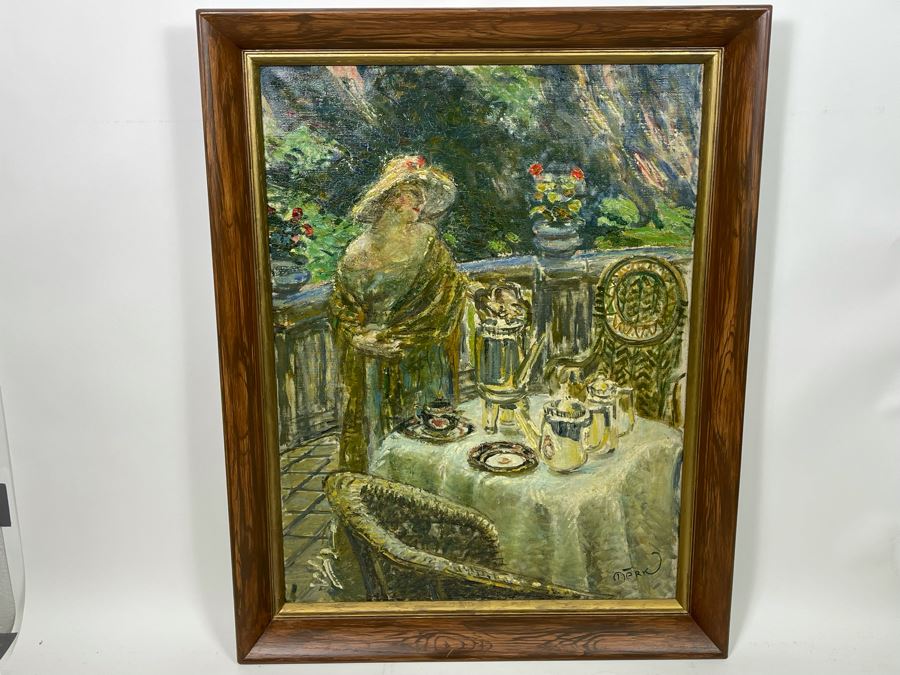 Louis Mark (1867-1942) Original Impressionist Painting On Canvas Signed Lower Right 24 X 32 Framed 28 X 36, Hungarian Painter Aka Lajos Mark [Photo 2]