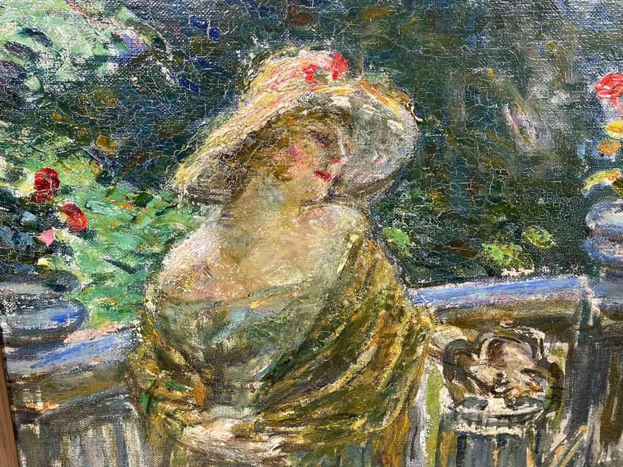 Louis Mark (1867-1942) Original Impressionist Painting On Canvas Signed Lower Right 24 X 32 Framed 28 X 36, Hungarian Painter Aka Lajos Mark [Photo 10]