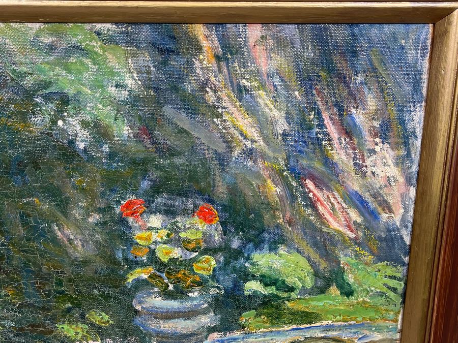Louis Mark (1867-1942) Original Impressionist Painting On Canvas Signed Lower Right 24 X 32 Framed 28 X 36, Hungarian Painter Aka Lajos Mark [Photo 11]