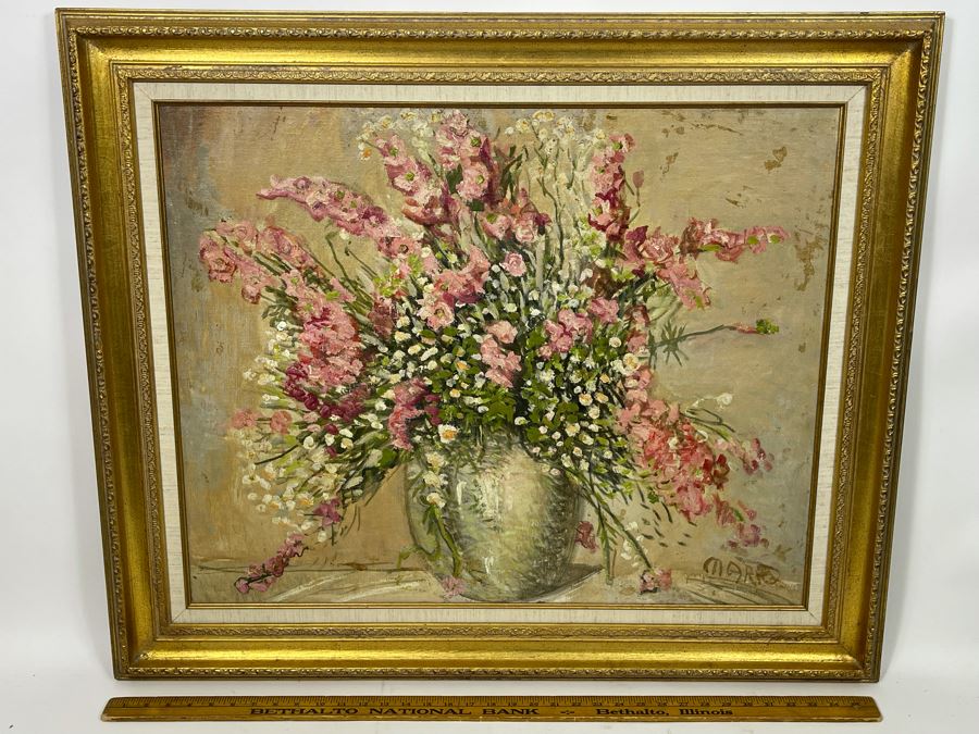 Louis Mark (1867-1942) Original Impressionist Painting On Canvas Signed Lower Right 30 X 24 Framed 37 X 31, Hungarian Painter Aka Lajos Mark [Photo 12]