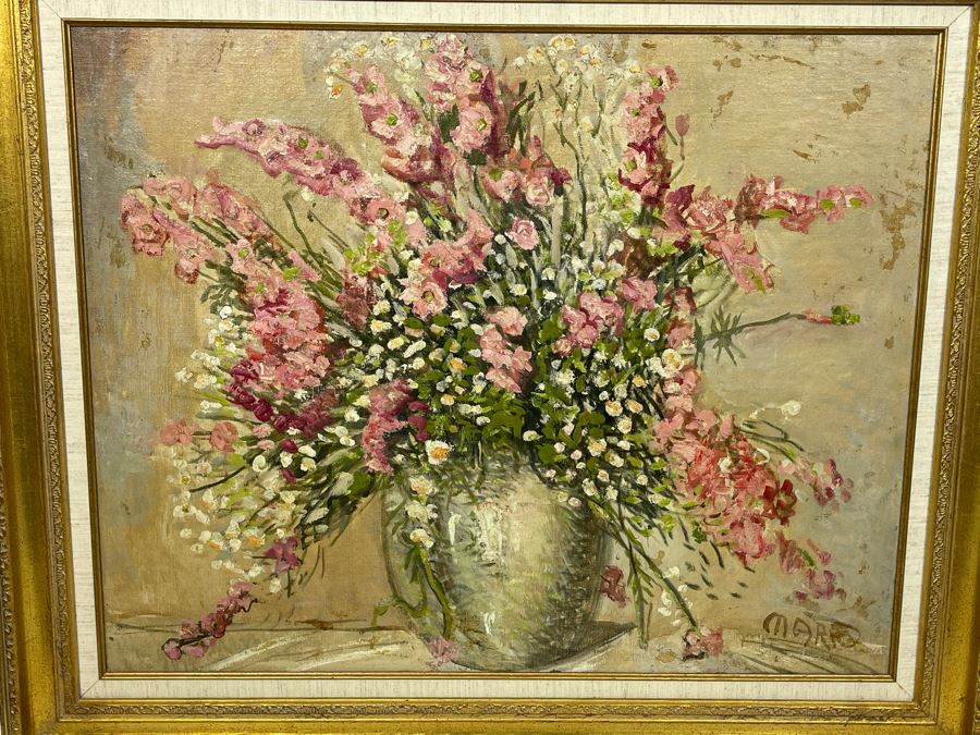 Louis Mark (1867-1942) Original Impressionist Painting On Canvas Signed Lower Right 30 X 24 Framed 37 X 31, Hungarian Painter Aka Lajos Mark [Photo 5]