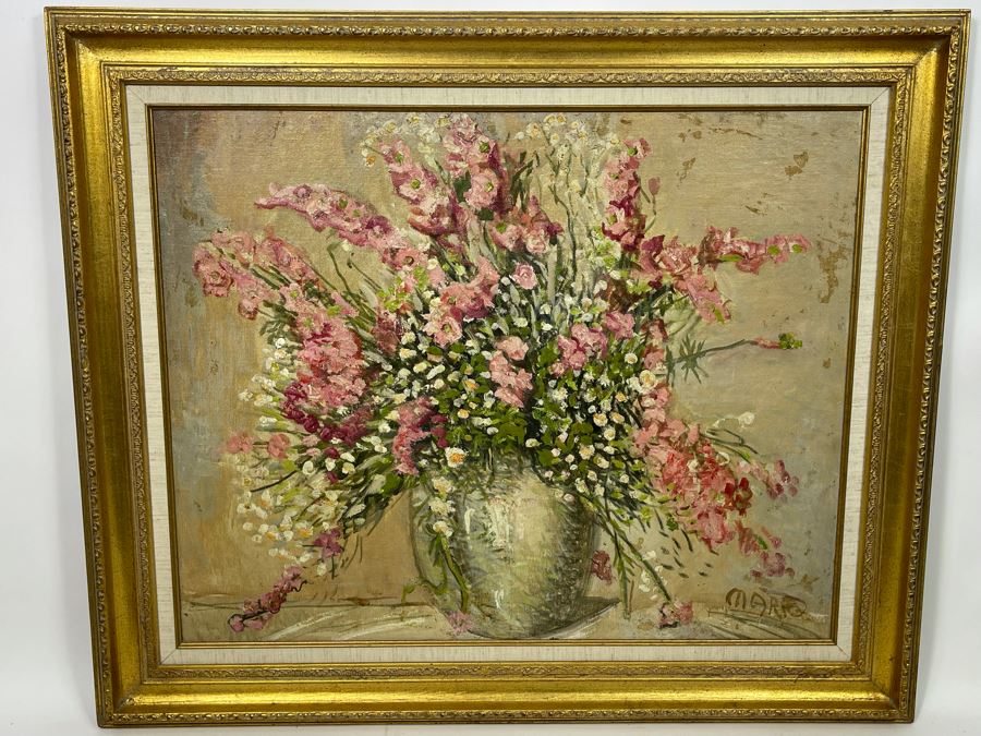 Louis Mark (1867-1942) Original Impressionist Painting On Canvas Signed Lower Right 30 X 24 Framed 37 X 31, Hungarian Painter Aka Lajos Mark [Photo 3]