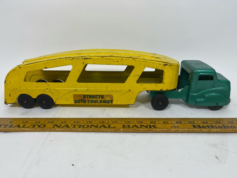 Vintage Steel Toy Structo Auto Haulaway Truck 20L [Photo 3]