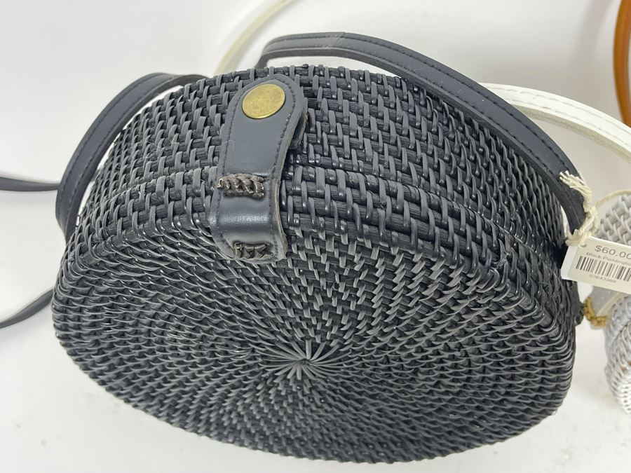 Set Of Three New Paddington Woven Handbags 8R Retails For $180 [Photo 6]