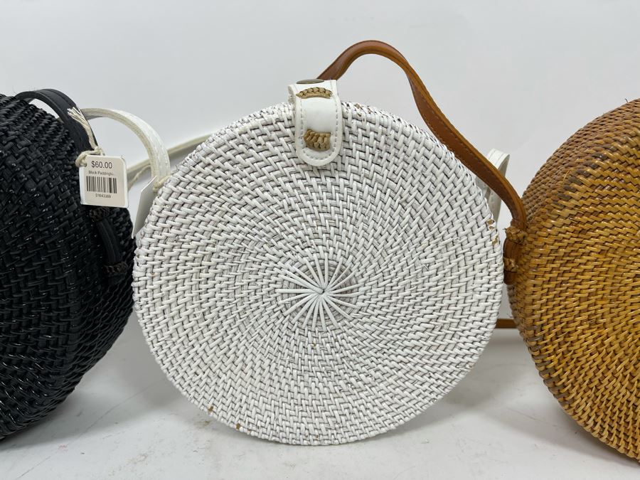 Set Of Three New Paddington Woven Handbags 8R Retails For $180 [Photo 3]