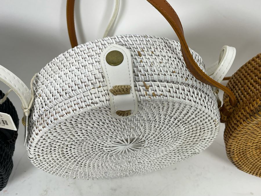 Set Of Three New Paddington Woven Handbags 8R Retails For $180 [Photo 7]