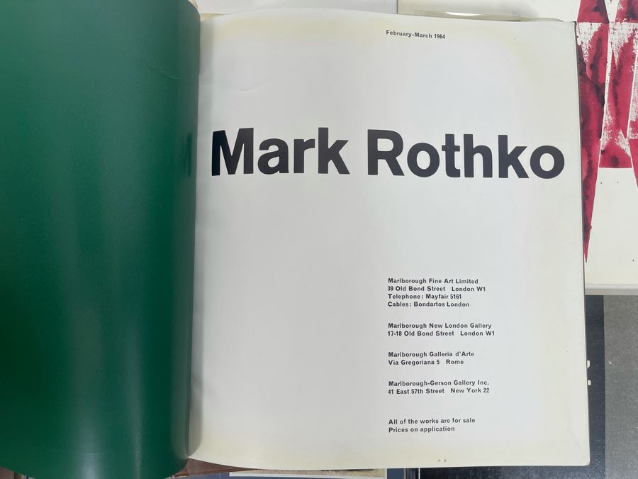 Collection Of 15 Mid-Century Marlborough Art Gallery Catalogs From Lipchitz, Feininger, Rothko, Kadinsky, Chadwick, Moore And More Artists [Photo 14]