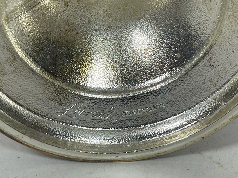 Silverplate Coffee Pot 7.5H And Pair Of Silverplate Stemware Glasses 7.5H [Photo 8]