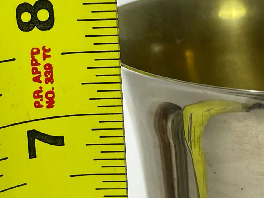 Silverplate Coffee Pot 7.5H And Pair Of Silverplate Stemware Glasses 7.5H [Photo 9]