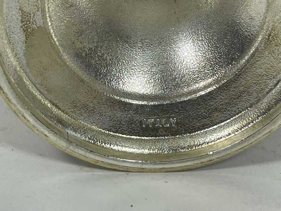 Silverplate Coffee Pot 7.5H And Pair Of Silverplate Stemware Glasses 7.5H [Photo 7]