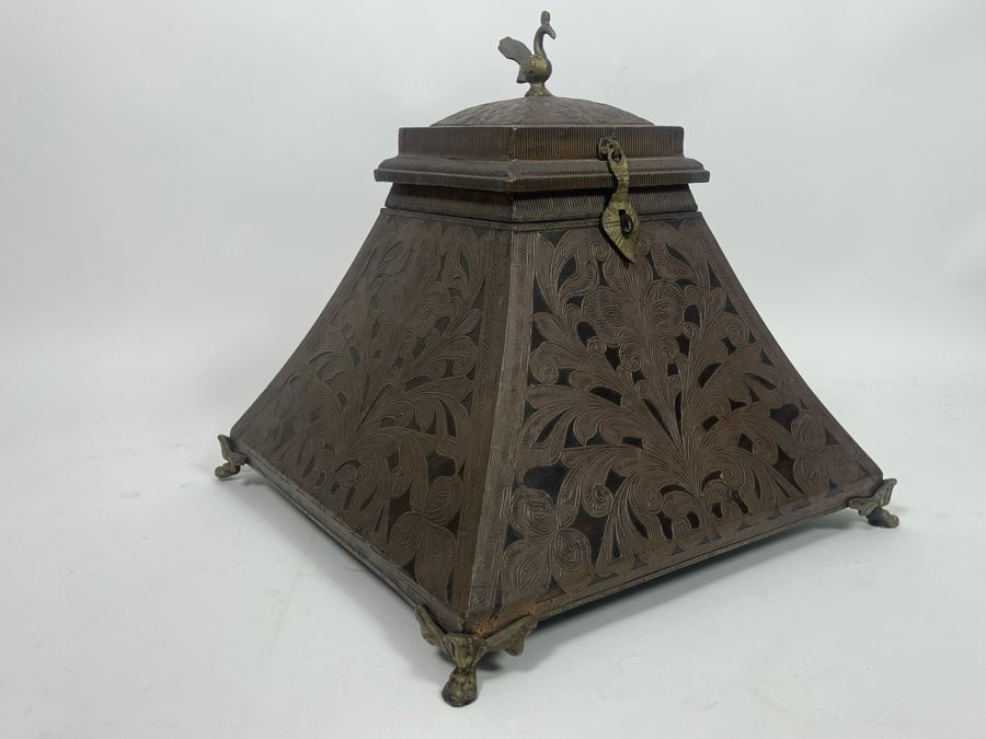 Ronita Smith Collection Copper Box Made In India 15.5W Retails $199 [Photo 4]